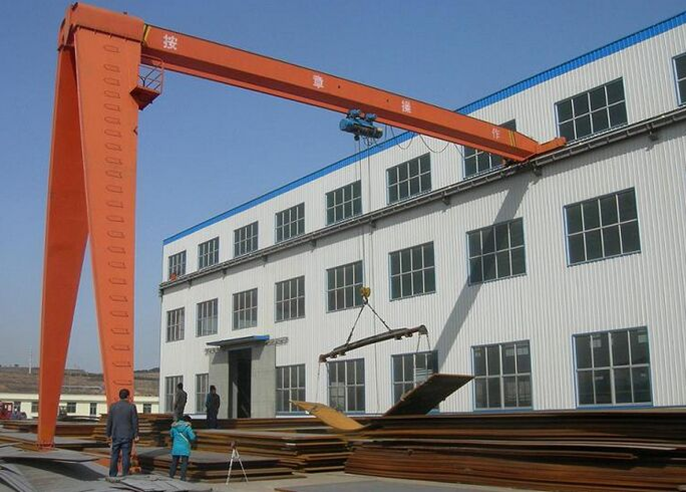 BMH Type Semi Gantry Crane With Electric Hoist