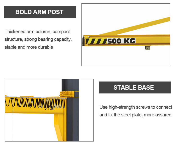 Wall Mounted Arm Slewing Jib Crane Price