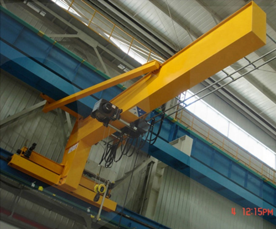 Wall travelling jib crane