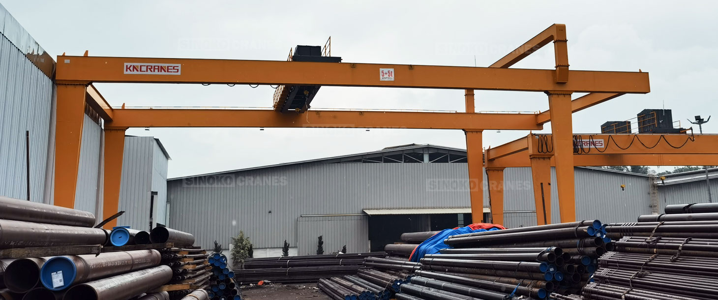 double girder gantry crane in Indonesia
